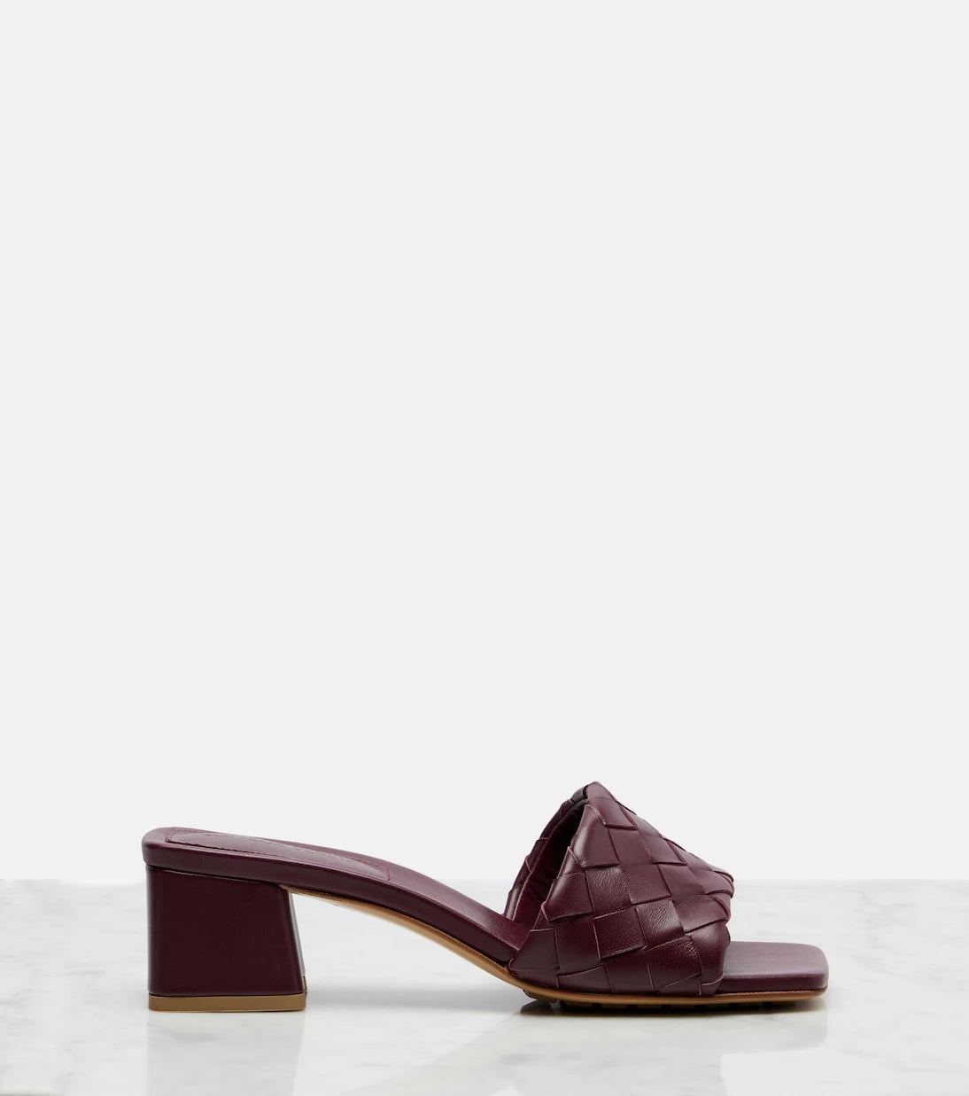 Bottega Veneta - Parco 45 Intrecciato leather mules