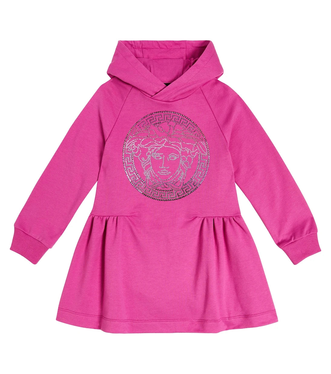 Versace Kids - فستان سويتر قطني مزين