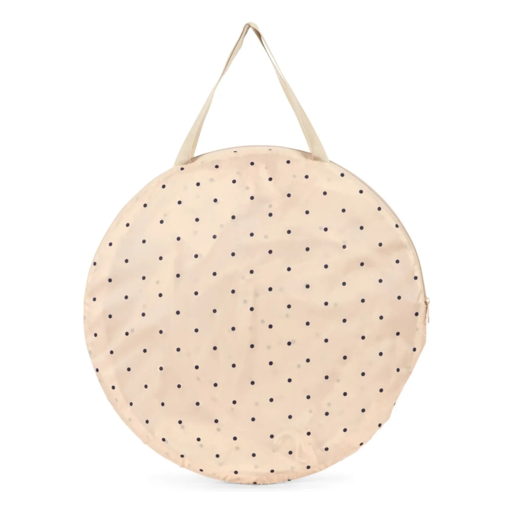 Konges Sløjd - Small pop-up beach tent Navy Dots | Beige