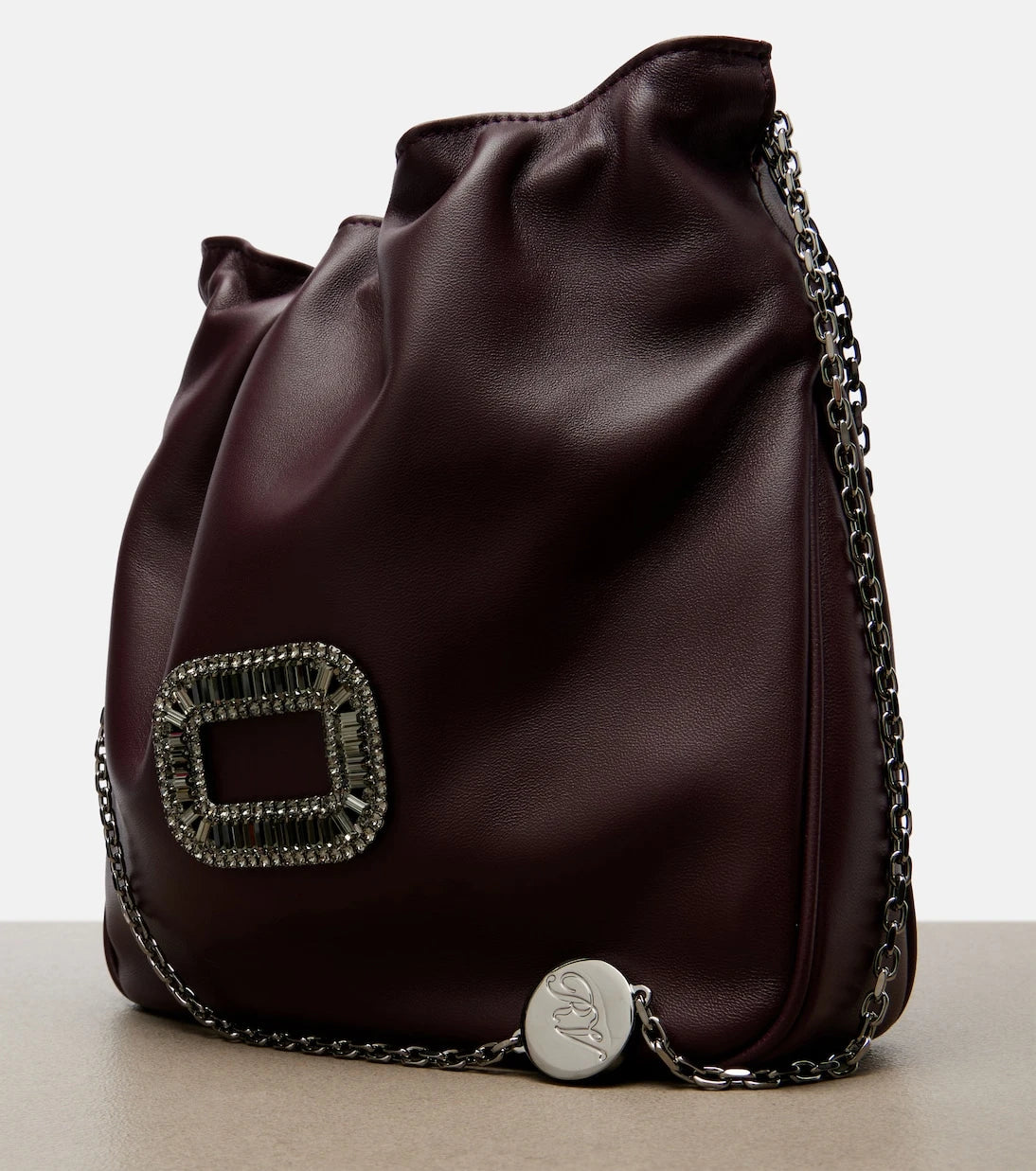 Roger Vivier - Pilgrim Mini leather bucket bag