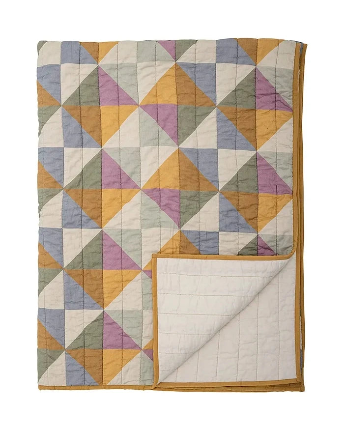 Pamuklu örtü Bloomingville Crewe 150 x 125 cm