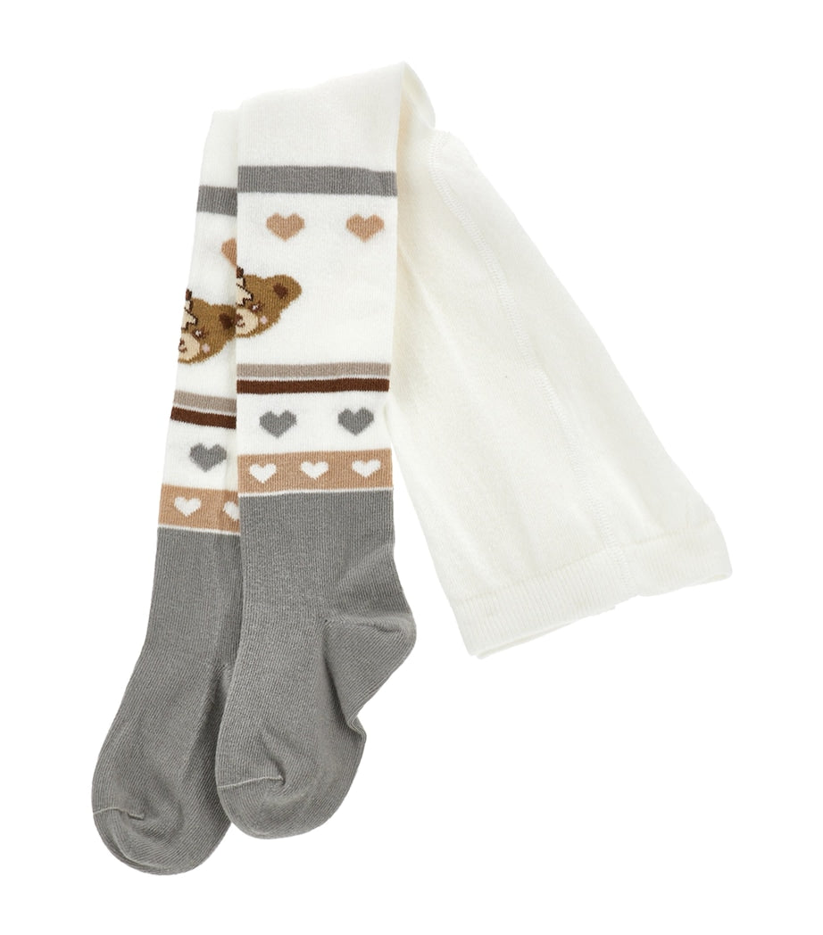 Cotton-Blend Teddy Bear Tights