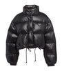 Prada Black Crop Re-Nylon Puffer Jacket