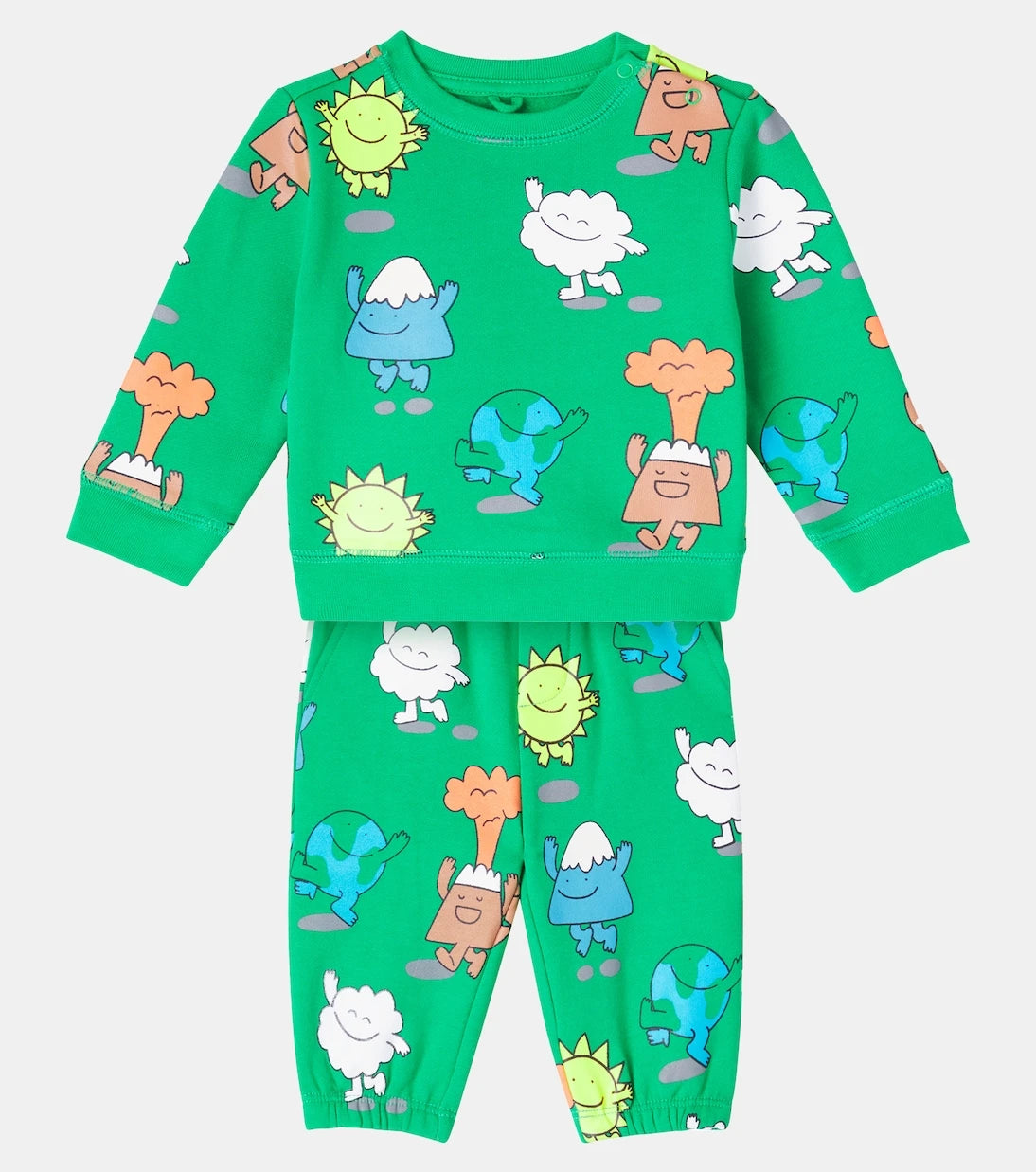Stella McCartney Kids - Baby Heart cotton fleece tracksuit