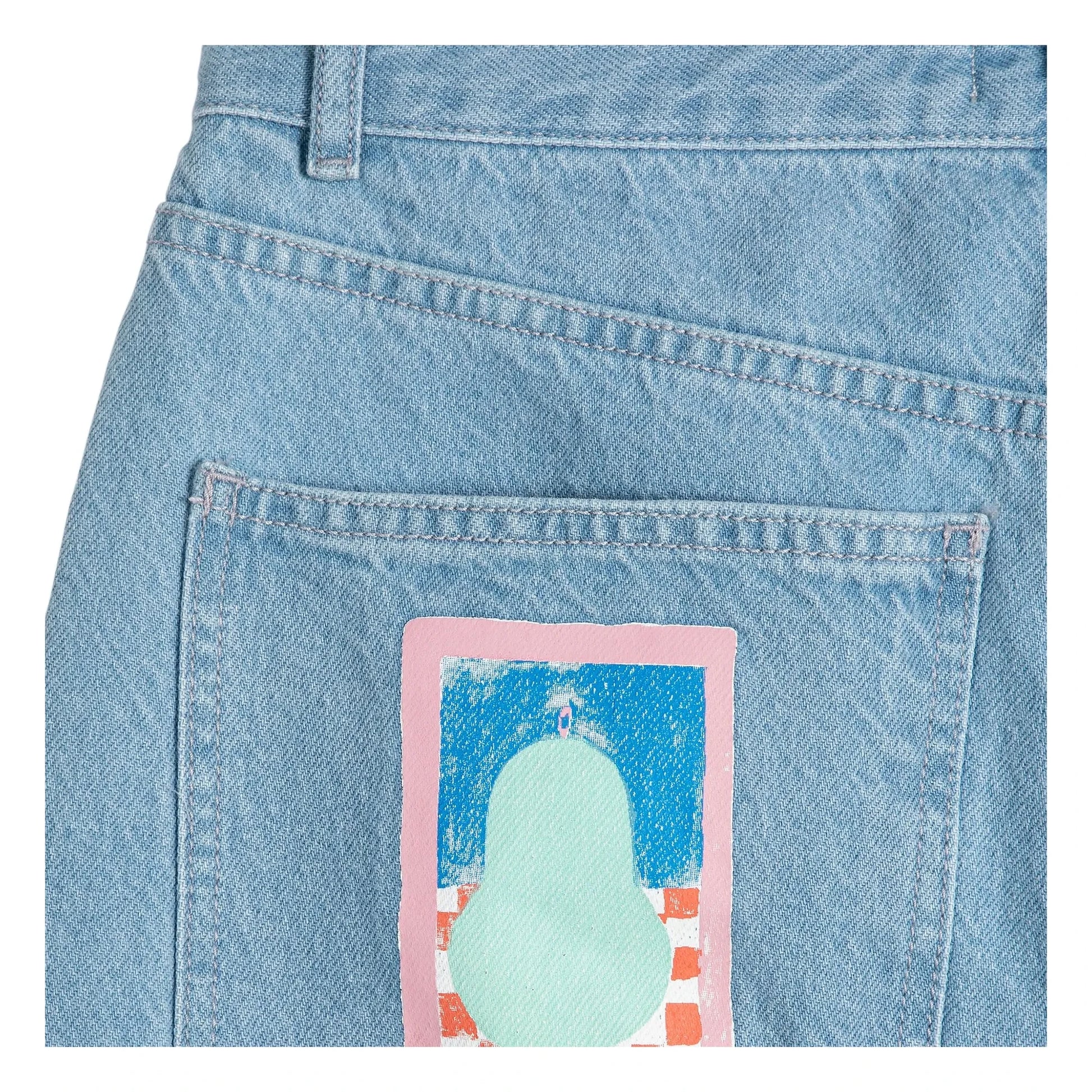 Bobo Choses - Organic Cotton Pear Pants | Light Blue