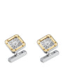 Sterling Silver and Yellow Gold Santos de Cartier Cufflinks