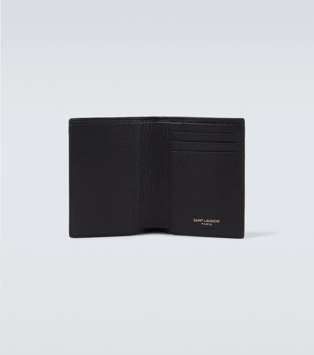 Saint Laurent - Tiny Cassandre leather bi-fold wallet