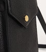 Black Leather Phone Pouch