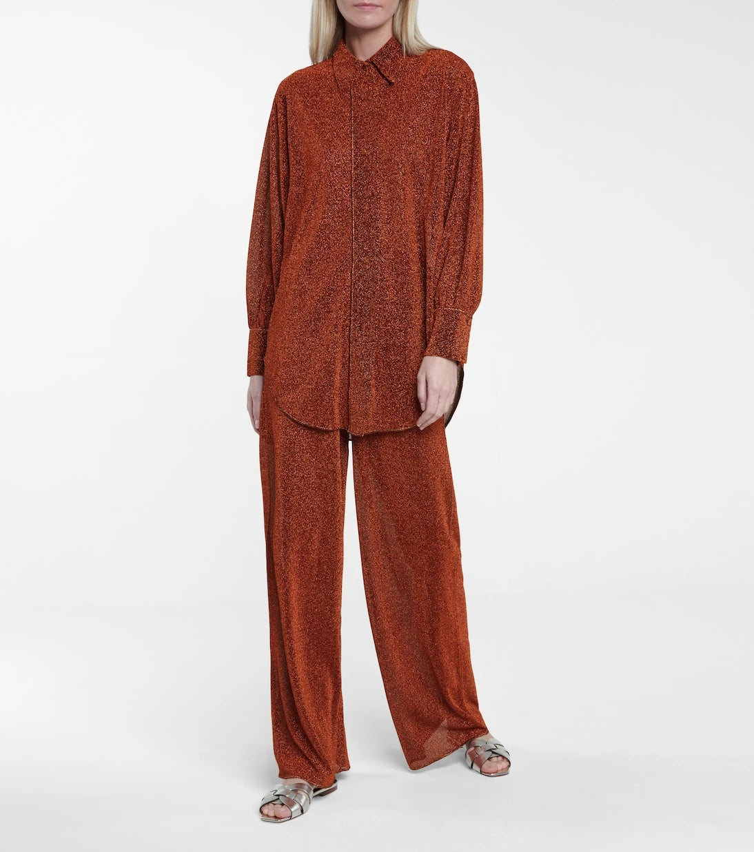Oséree - Lumière high-rise wide-leg pants
