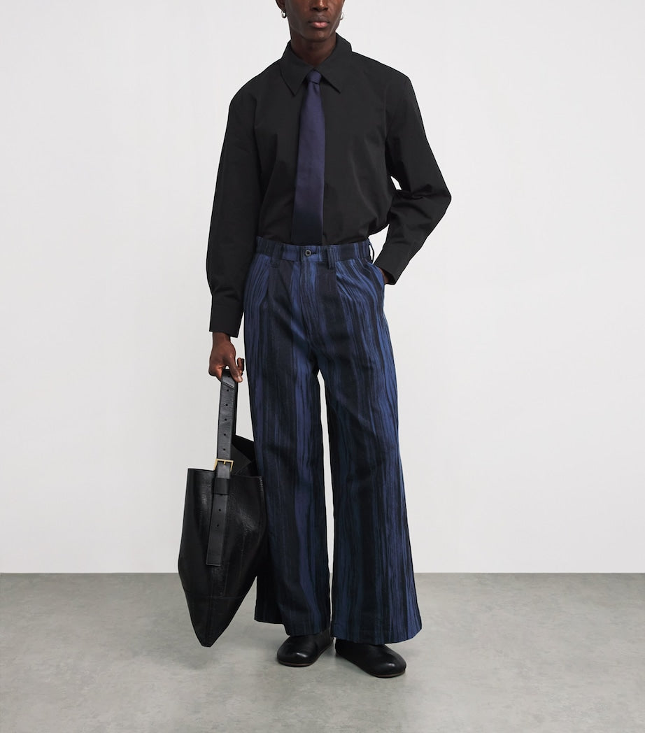 Séfr Black Cotton Overshirt