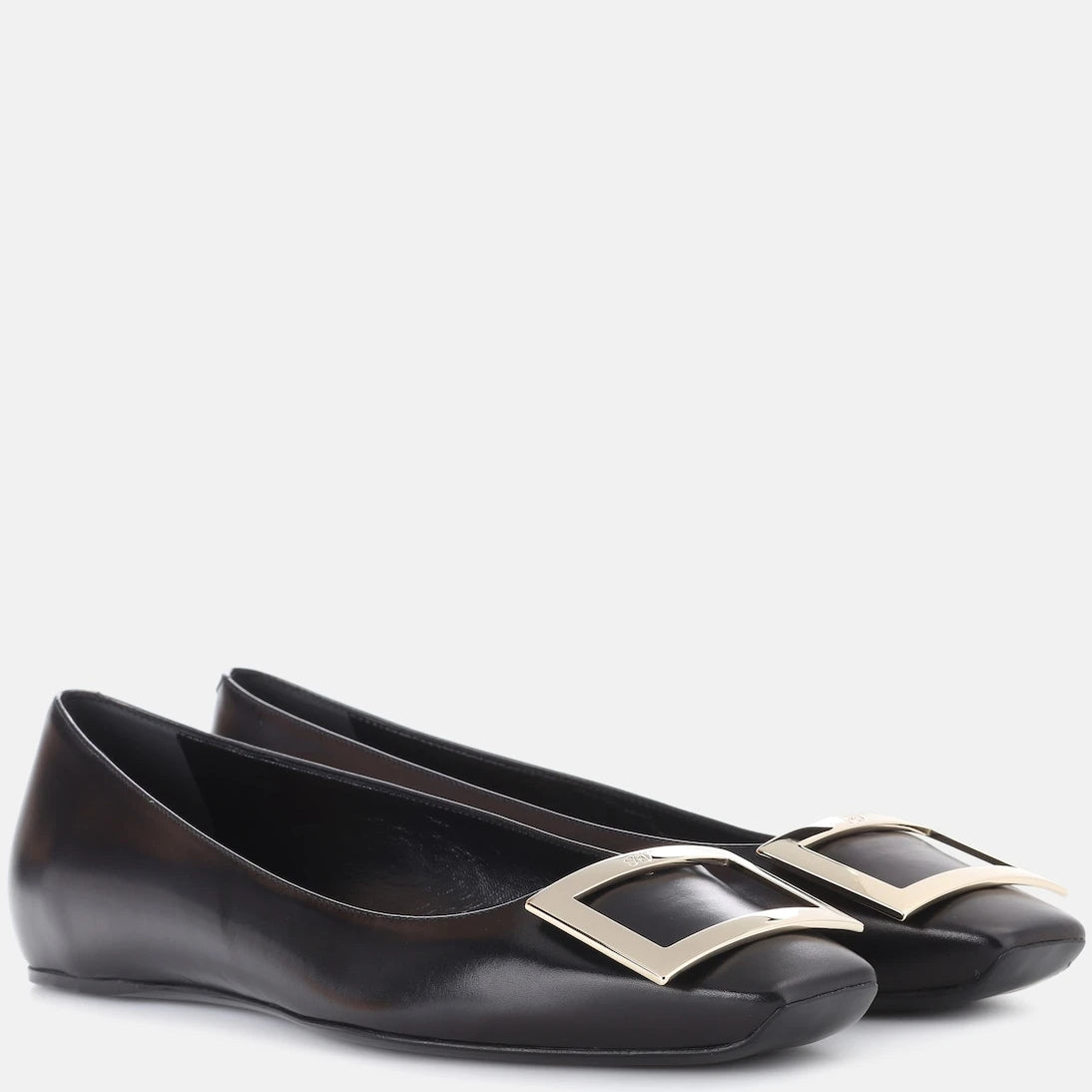 Roger Vivier - Belle Vivier leather ballet flats