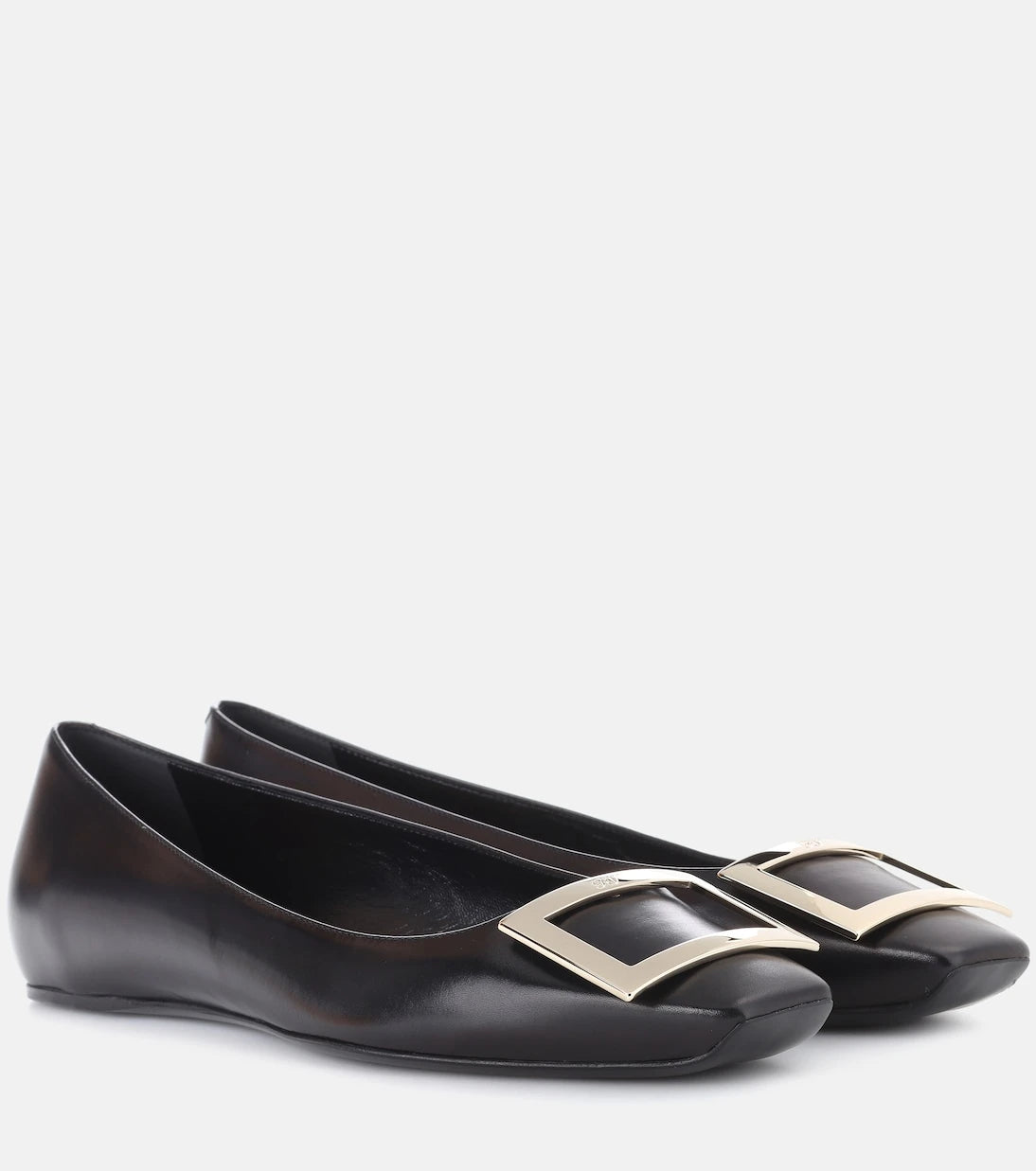 Roger Vivier - Belle Vivier leather ballet flats