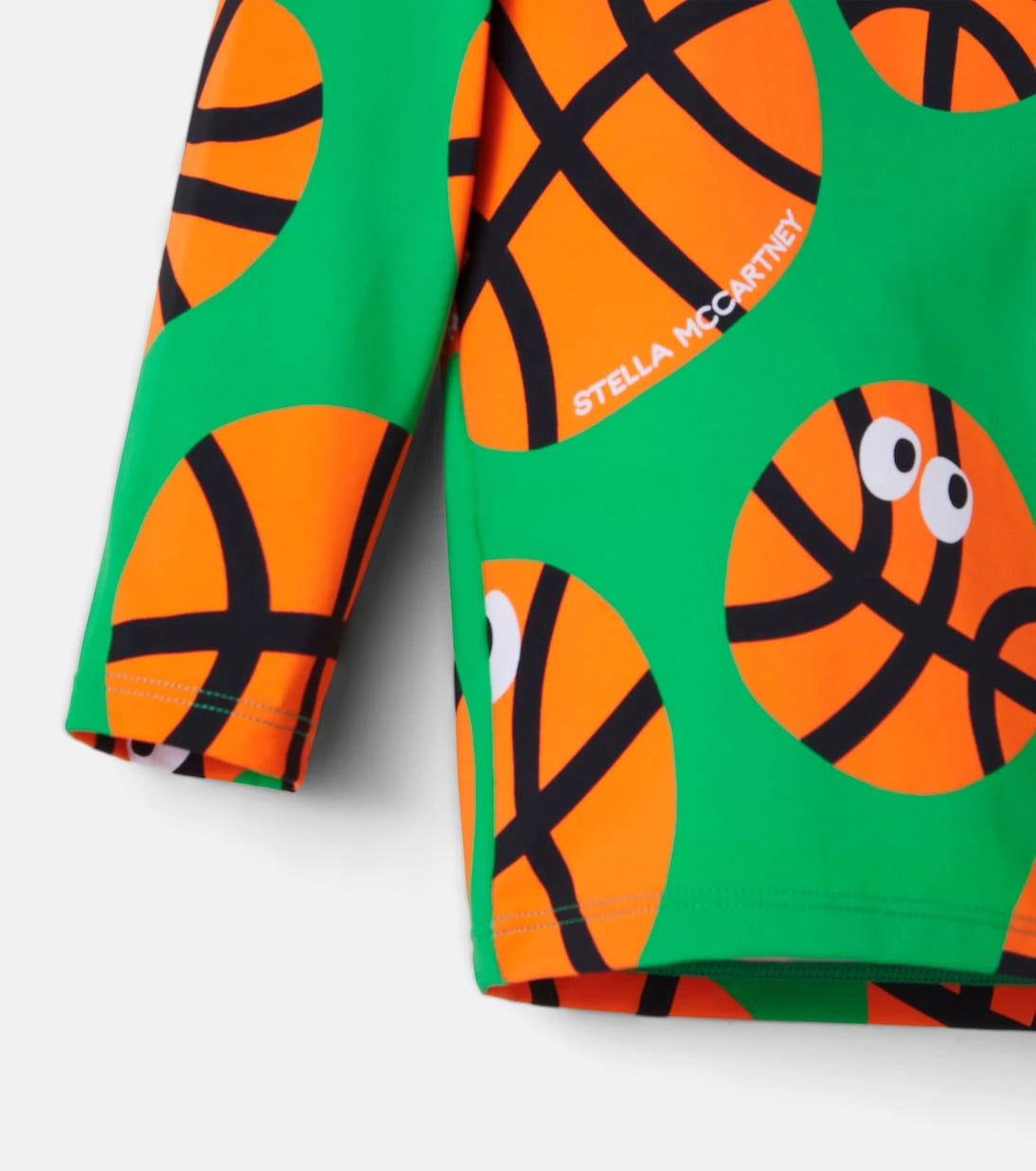 Stella McCartney Kids - Basketballs printed jersey rashguard top