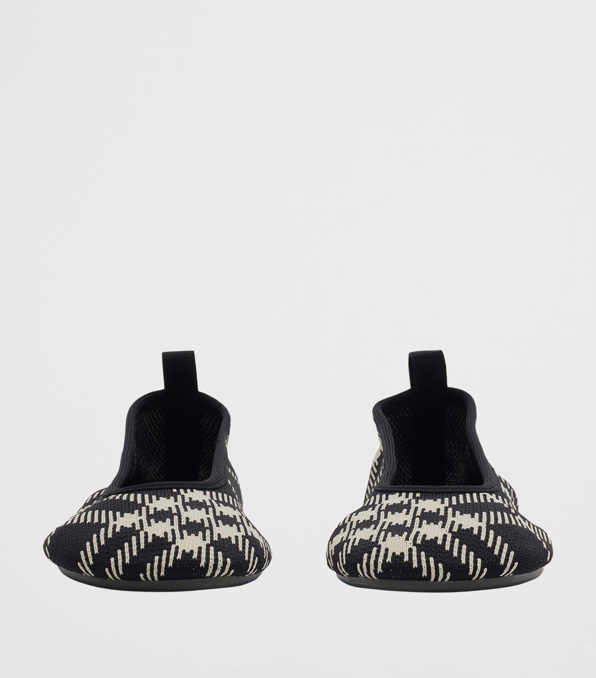 Burberry Black Knit Check Baby Ballet Flats