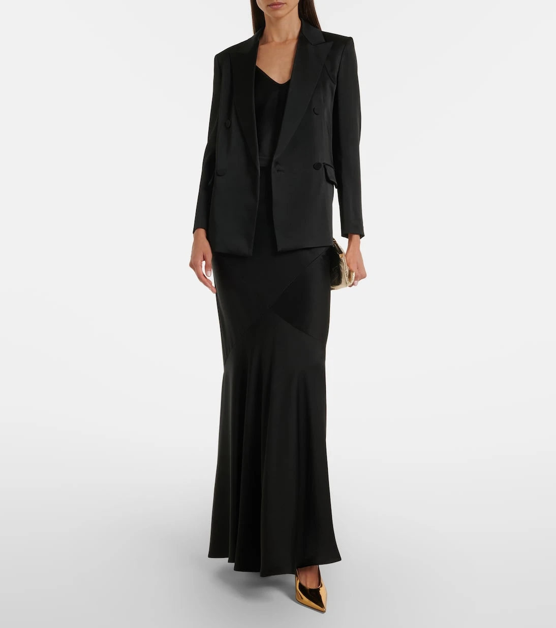 Max Mara - Acerbo satin maxi skirt