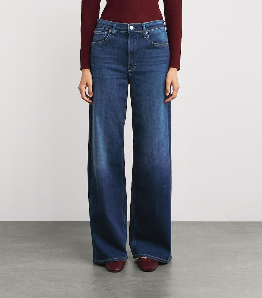 Blue Lyra Long Wide-Leg Jeans