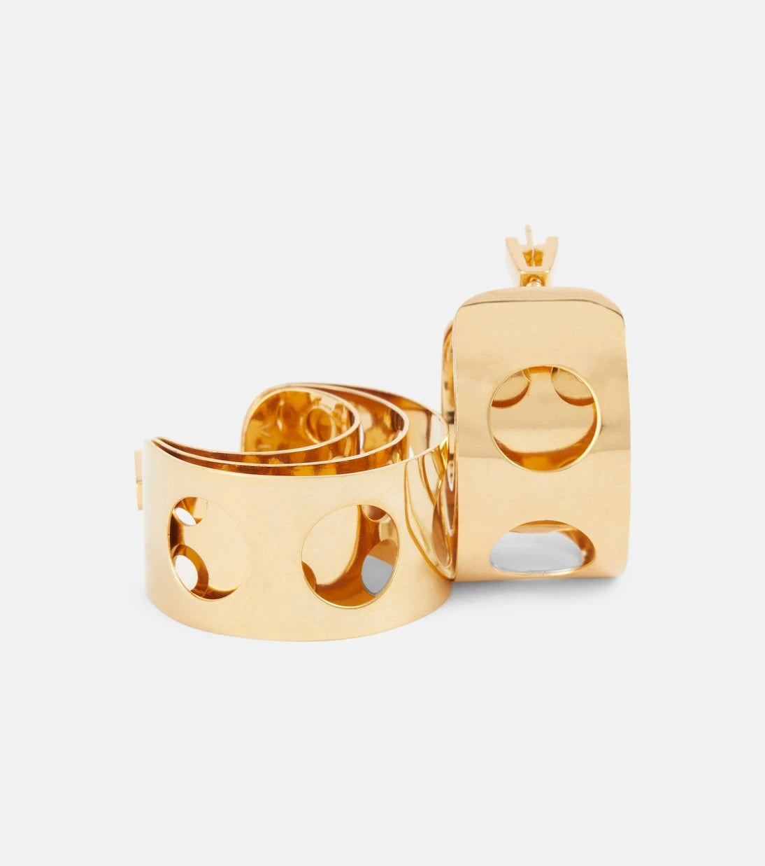 Alaïa - Cutout hoop earrings