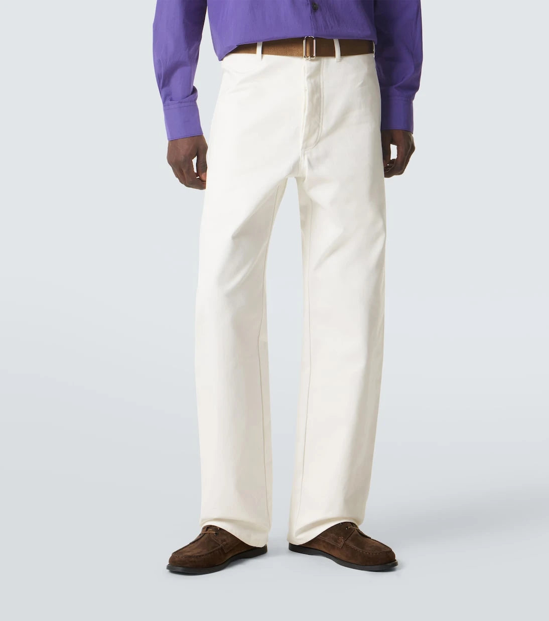 Plan C - Belted straight jeans