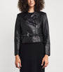 PAIGE Black Foxe Lamb Leather Jacket