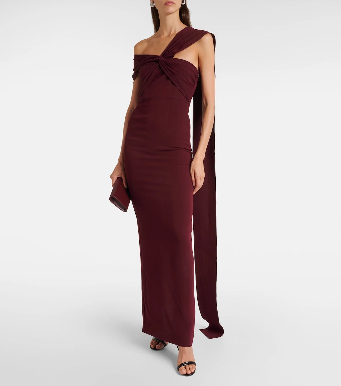 Roland Mouret - Draped cady gown
