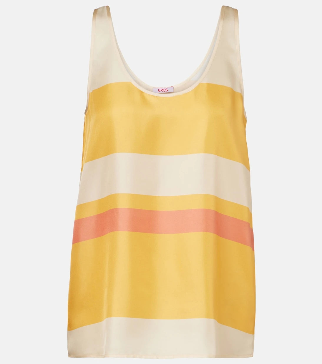 Eres - Sorbets striped silk twill top