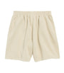 Balenciaga Beige Cotton Logo Shorts