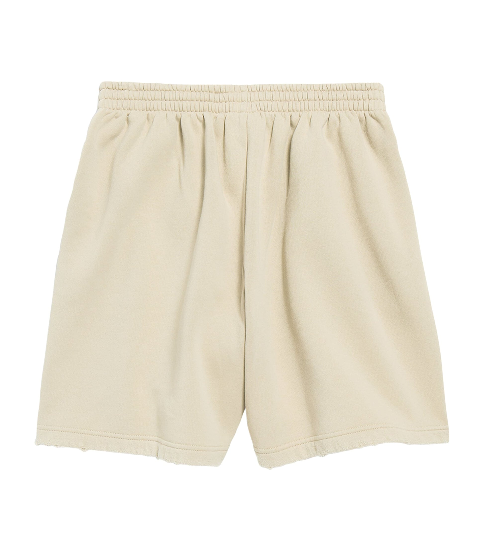 Balenciaga Beige Cotton Logo Shorts