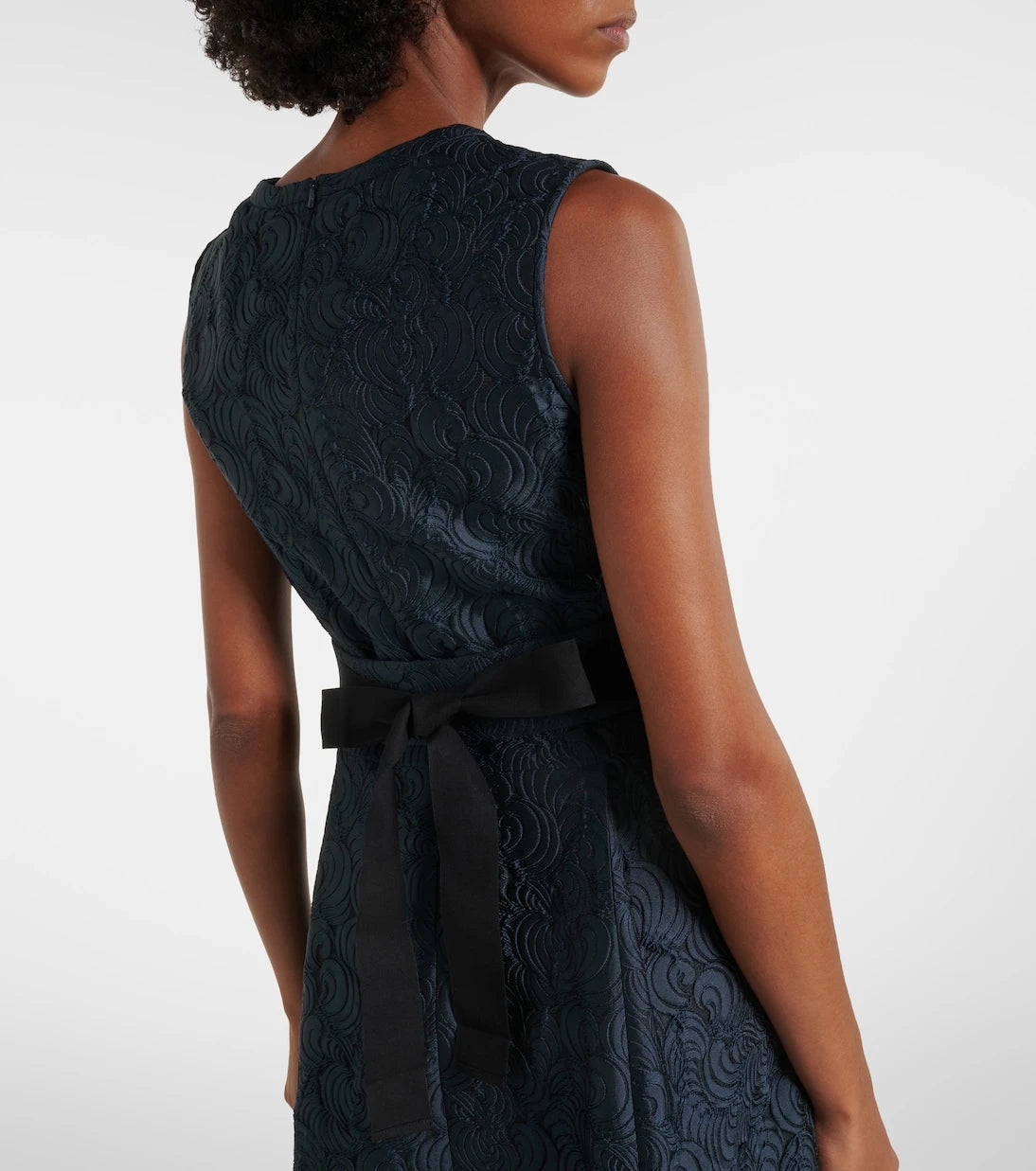 'S Max Mara - Belted jacquard midi dress