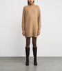 Neutral Cashmere Rollneck Mini Dress