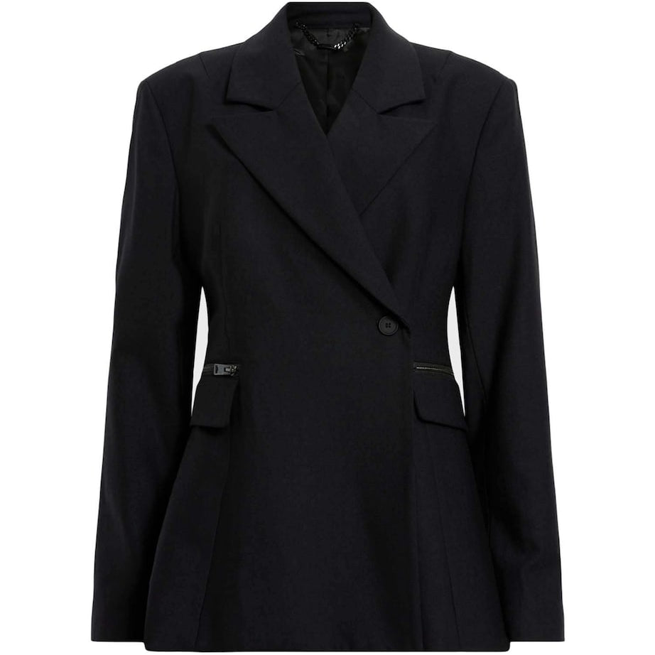 Black Double-Breasted Mimi Blazer