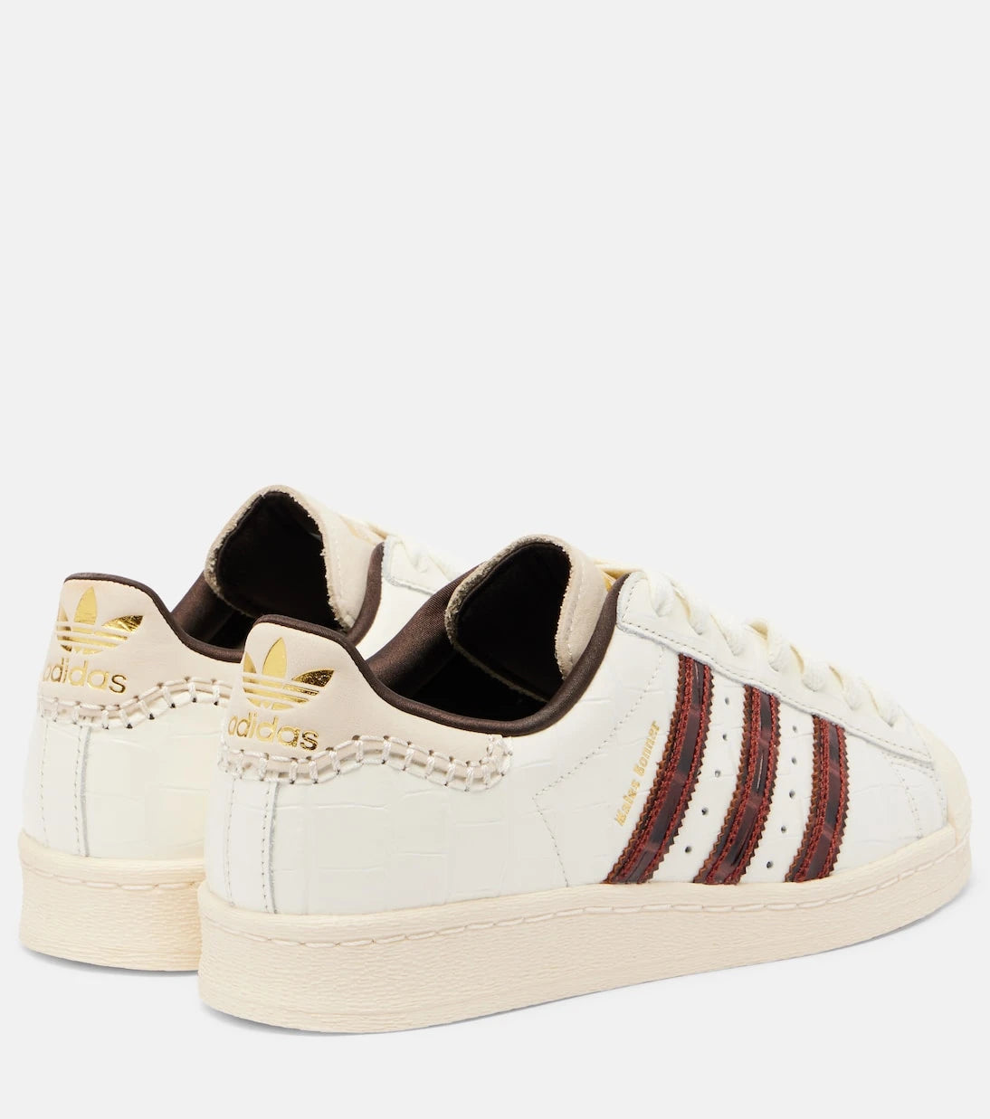 Adidas - x Wales Bonner Superstar croc-effect leather sneakers