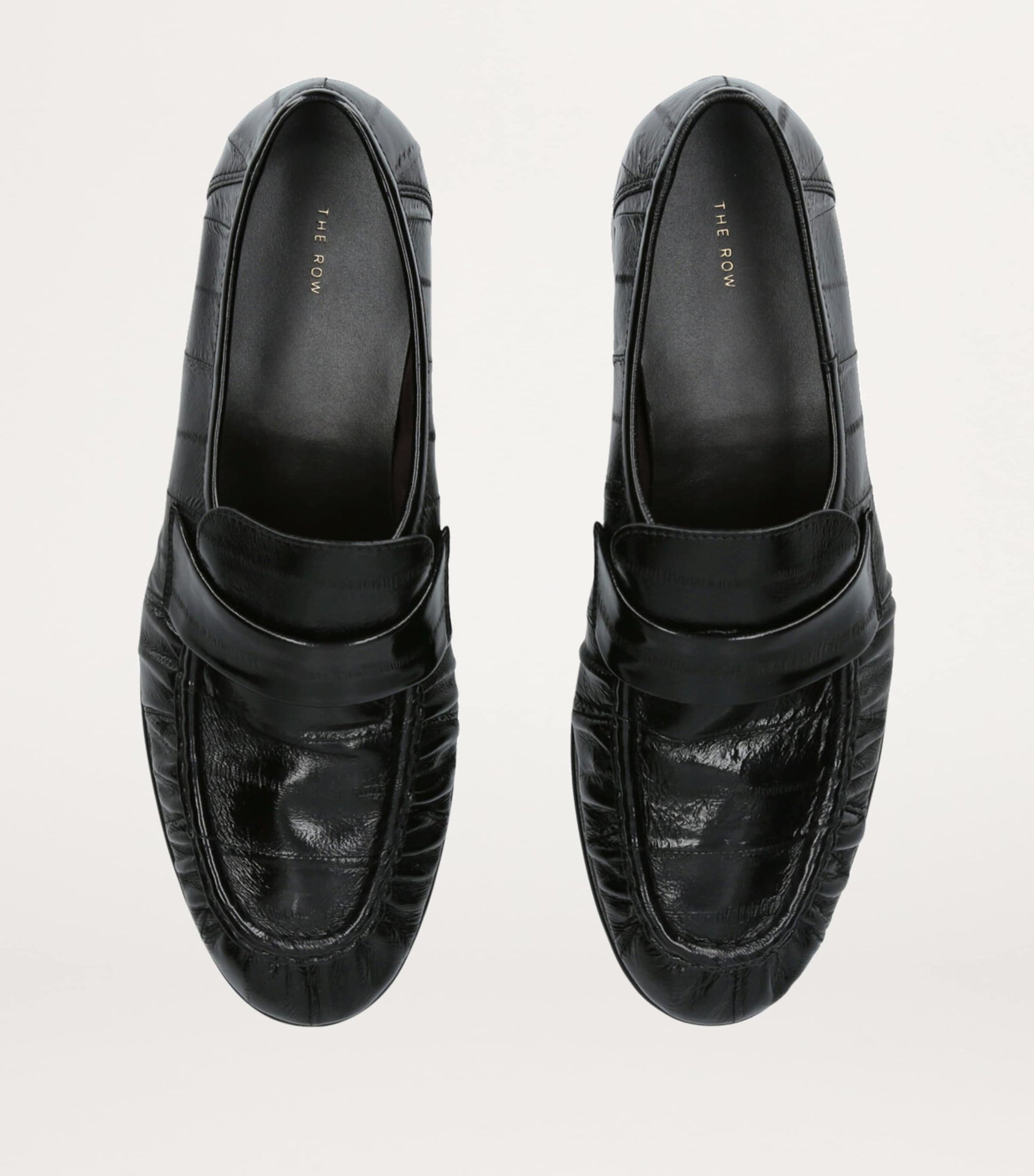 Black Soft Eel Loafers