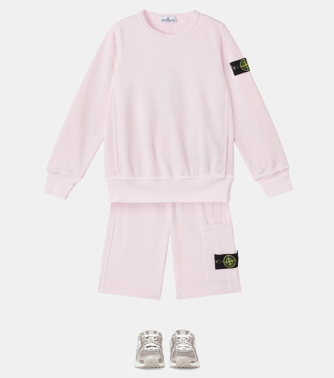 Stone Island Junior - كنزة رياضية قطنية بطبعة البوصلة