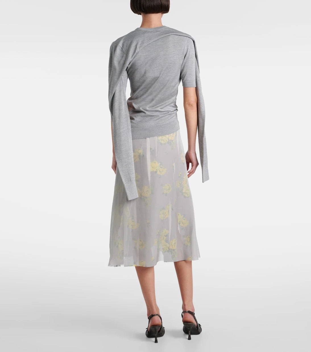 Acne Studios - Draped silk jersey top