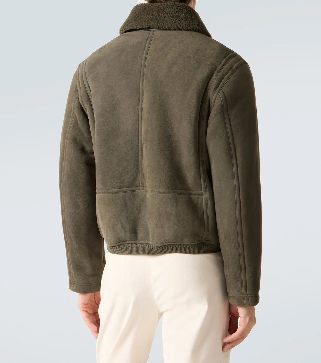 Berluti - Shearling-lined suede blouson jacket