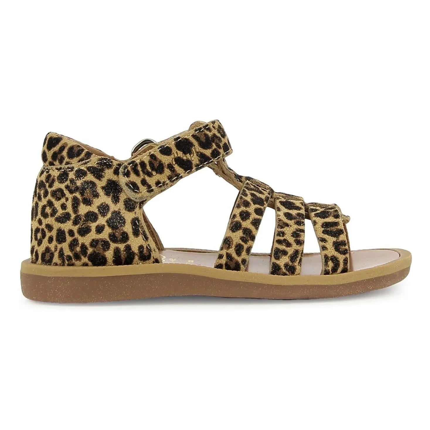 Pom d'Api - Poppy Strap Leopard sandals | Brown