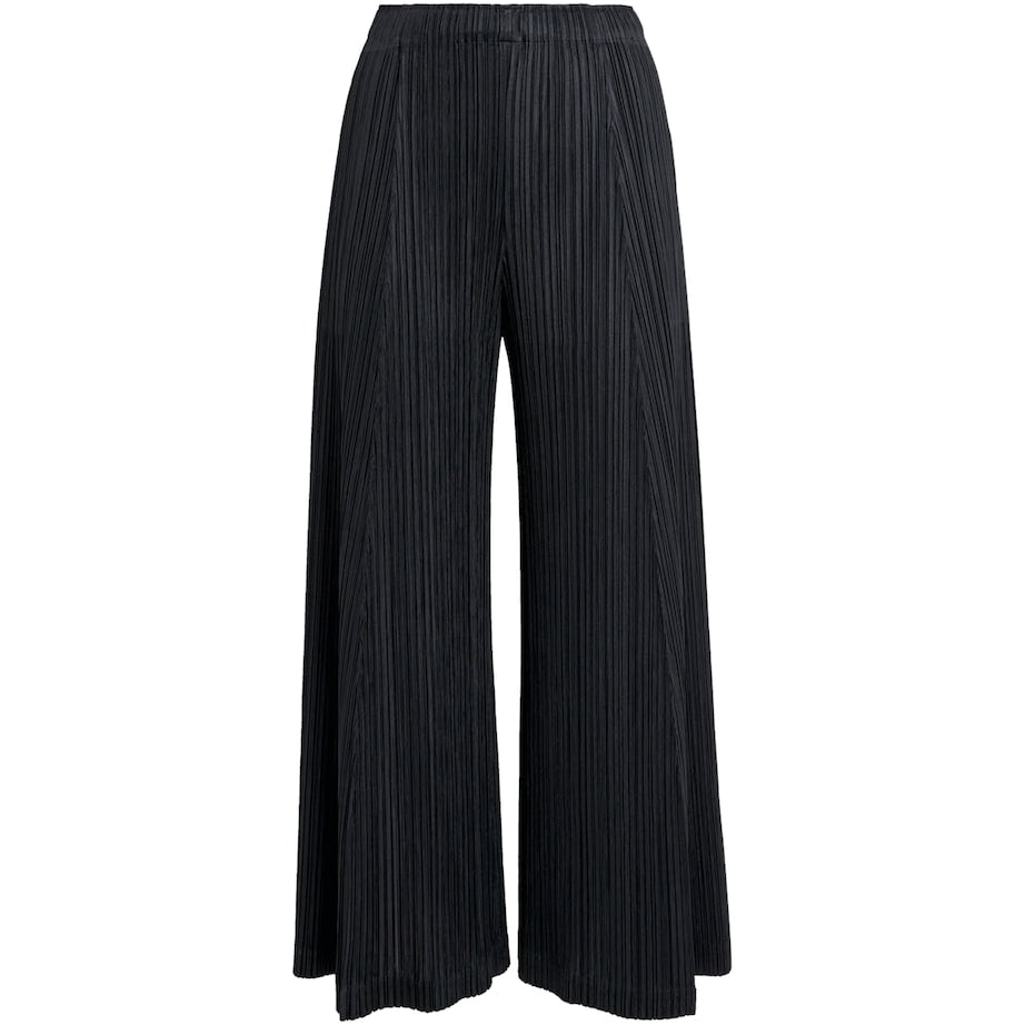 Pleats Please Issey Miyake Black Thicker Bottoms 1 Trousers