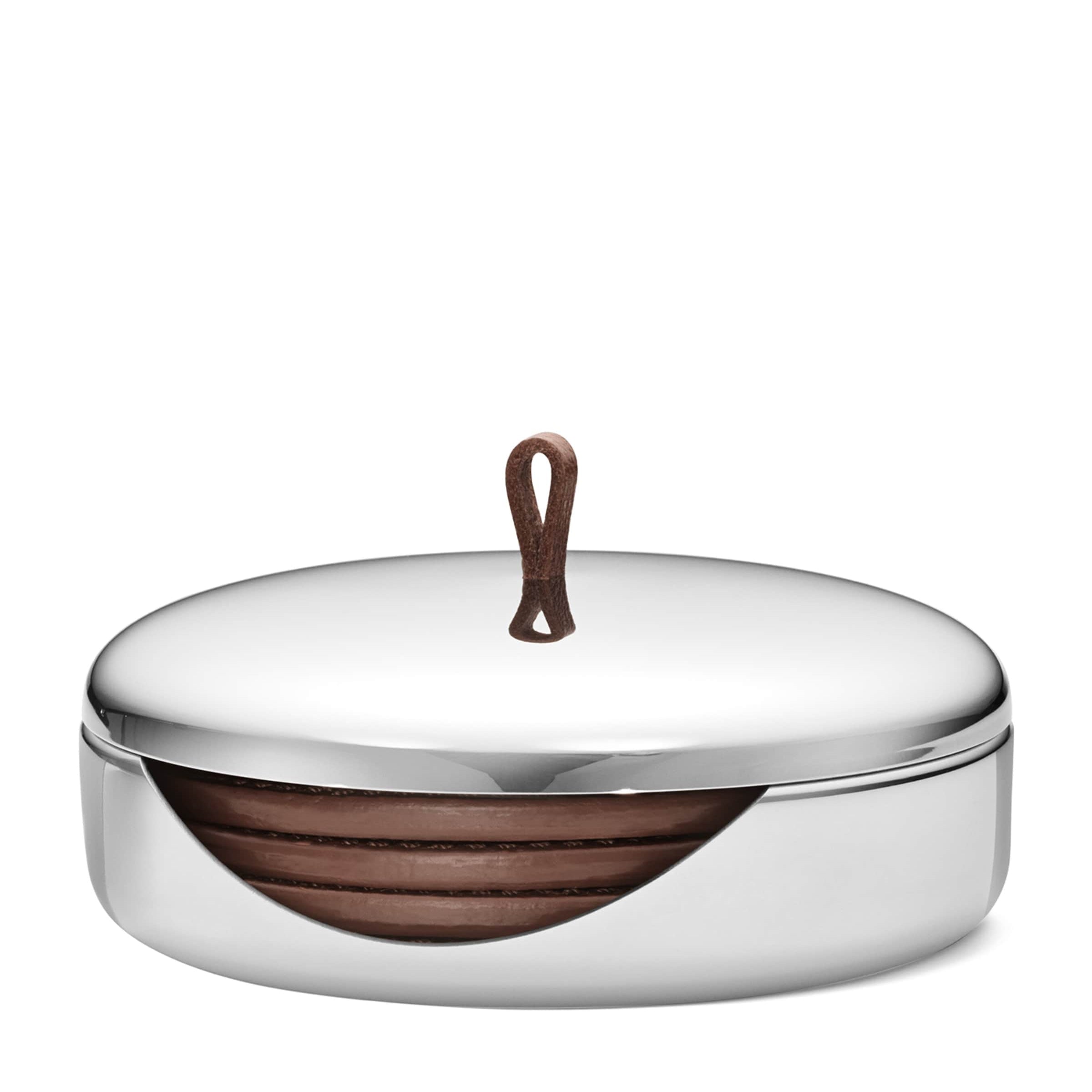 Sky Leather Coasters (Set of 4)