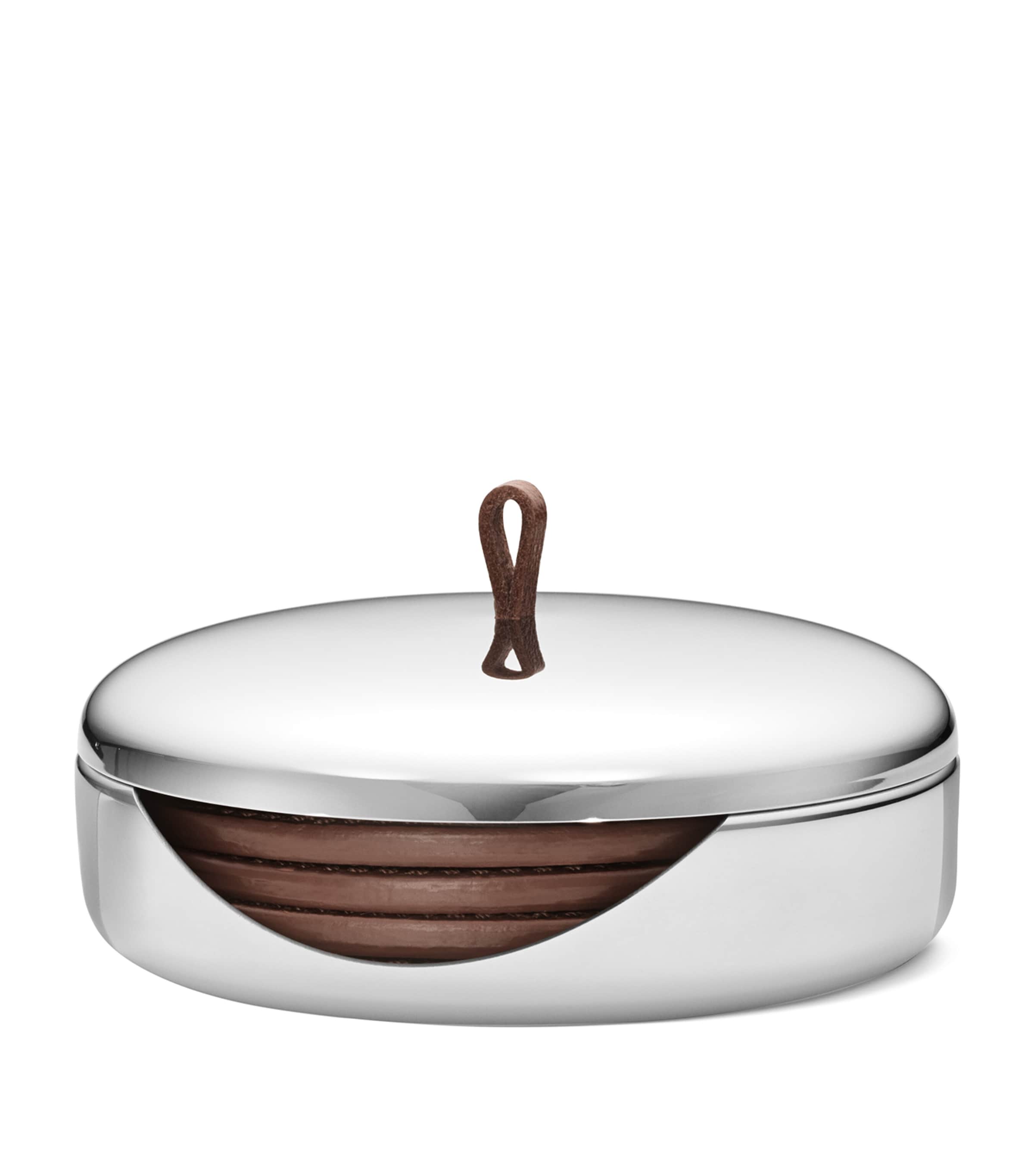 Sky Leather Coasters (Set of 4)