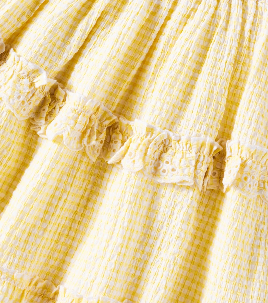 Tartine et Chocolat - Gingham cotton-blend skirt