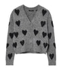 Amora Knit Cardigan GREY/BLACK