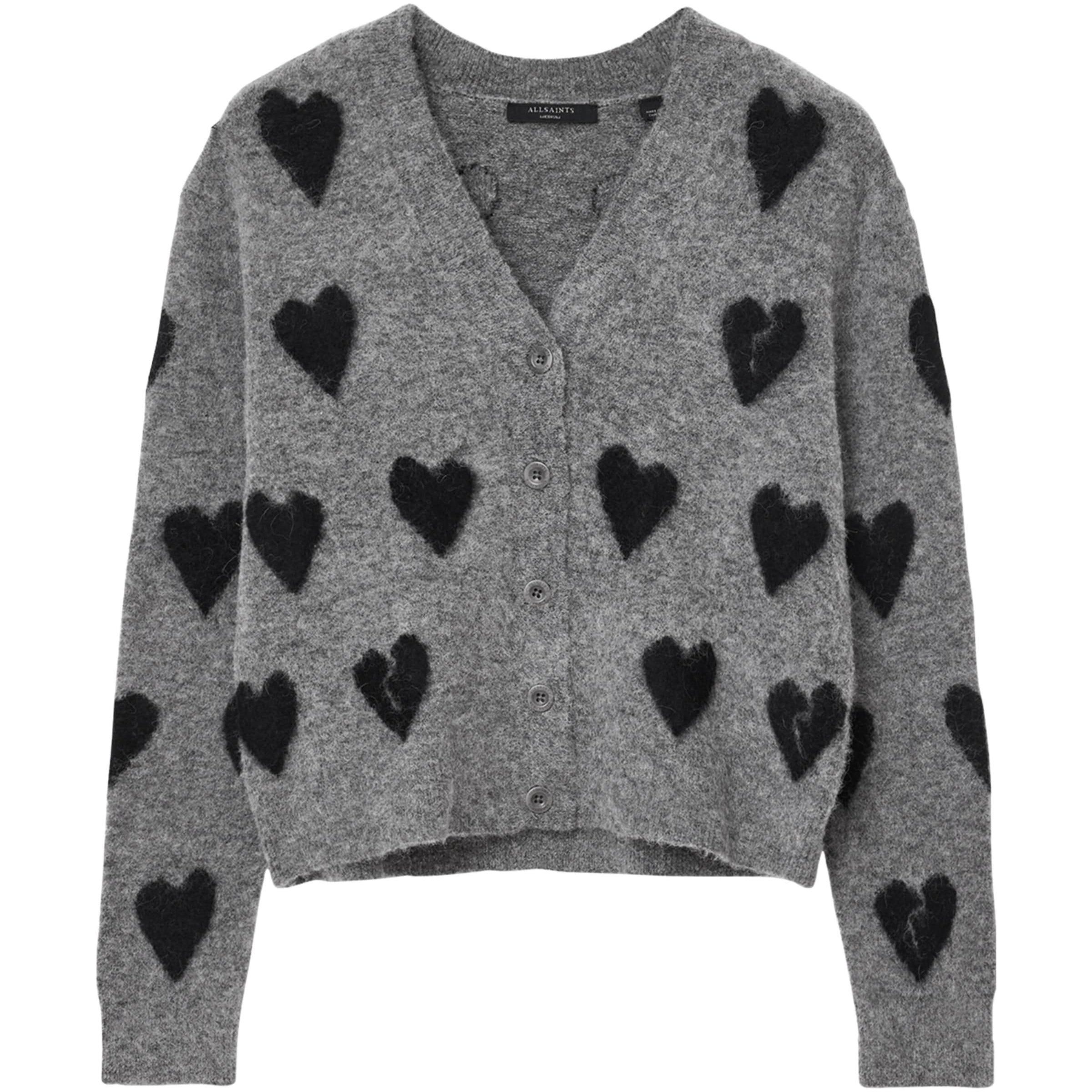Amora Knit Cardigan GREY/BLACK