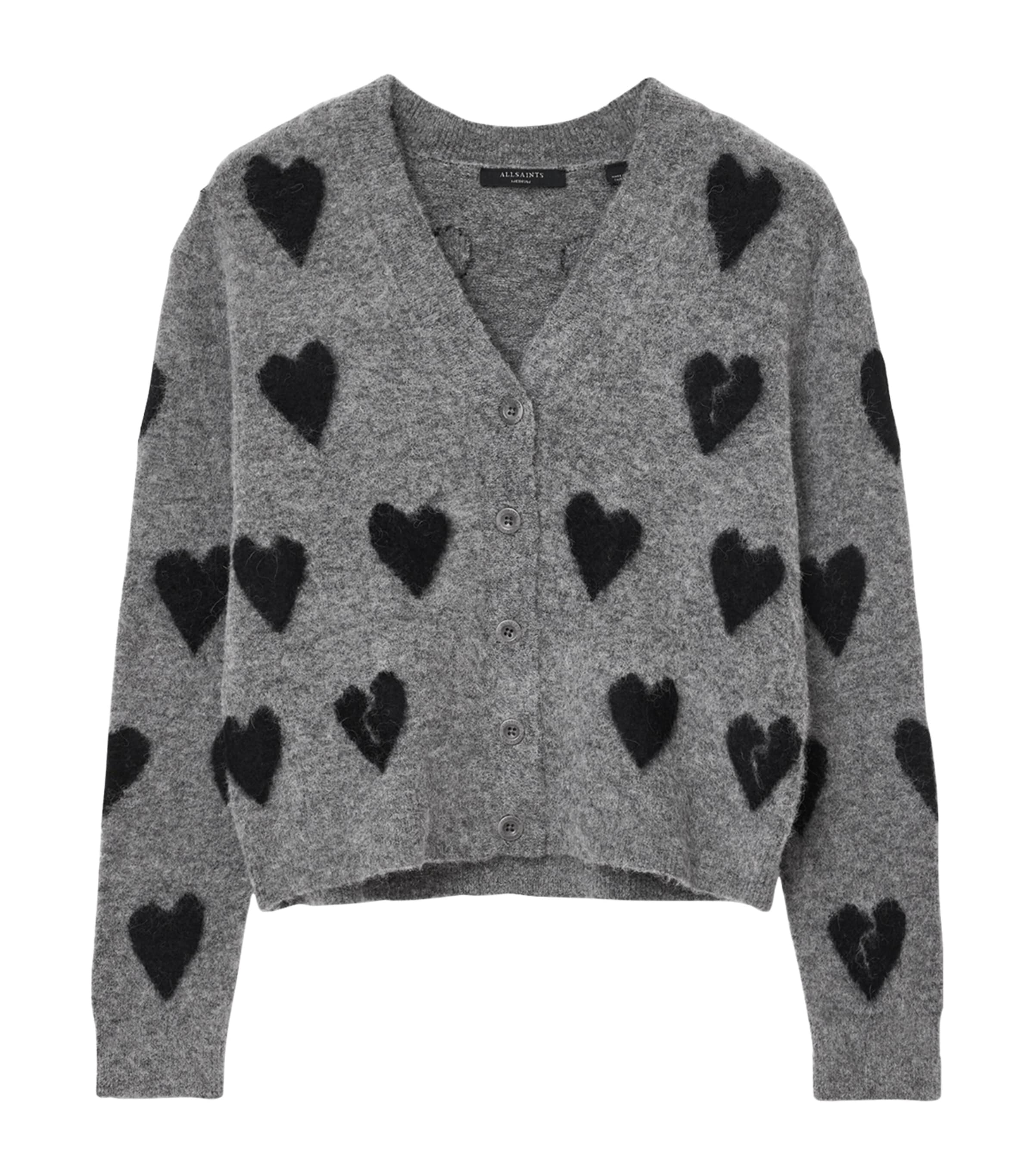 Amora Knit Cardigan GREY/BLACK