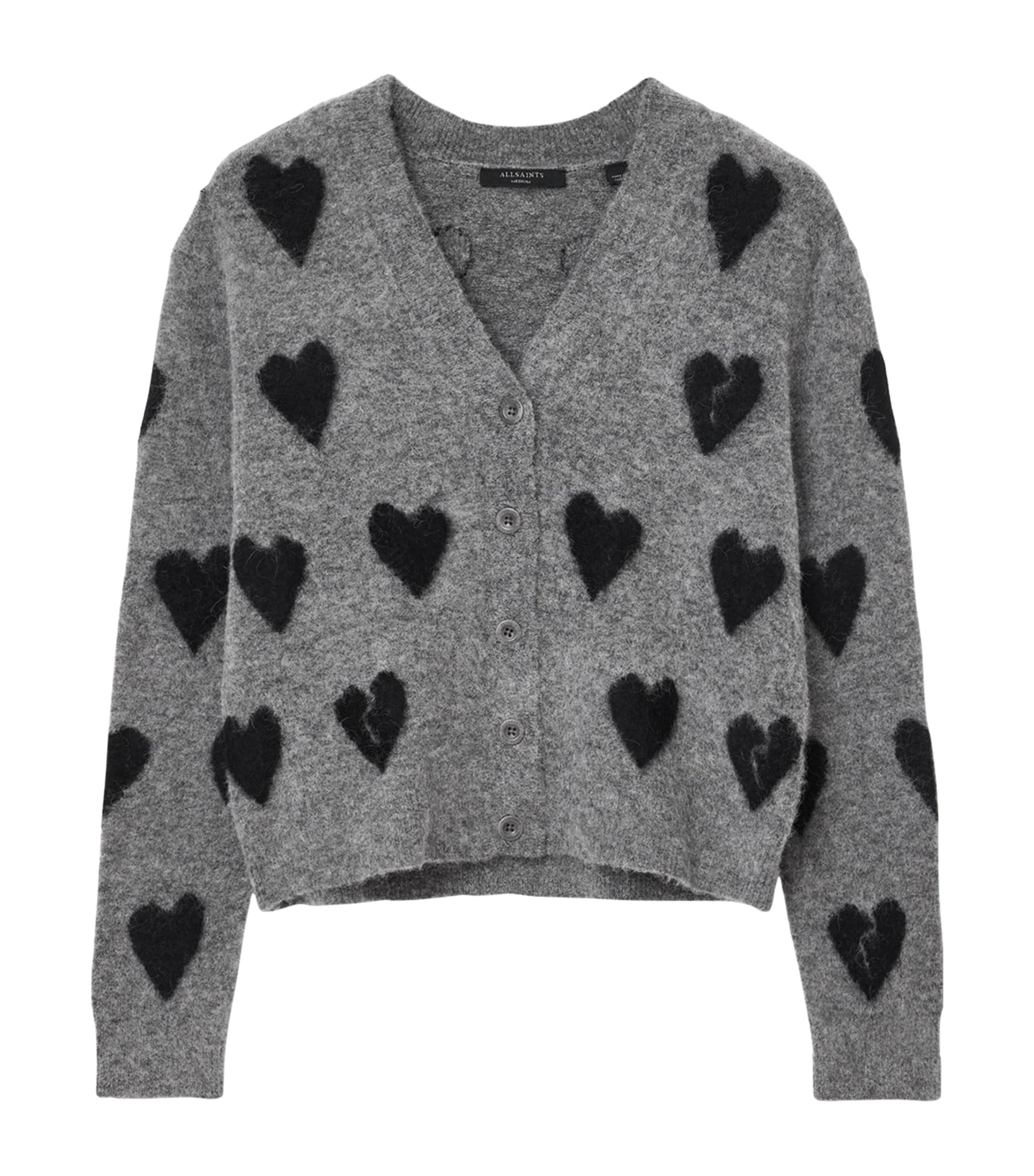 Amora Knit Cardigan GREY/BLACK