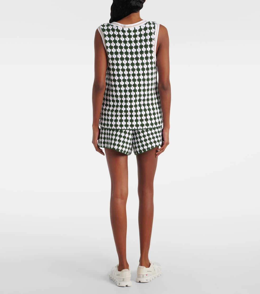 The Upside - Portobello Watson crochet cotton vest