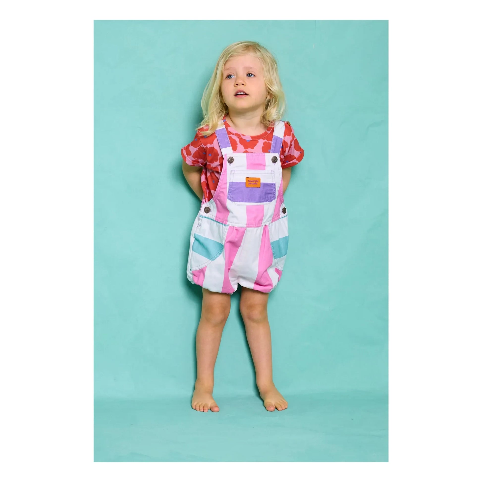 Favorite People - Amore Striped Playsuit | Pink
