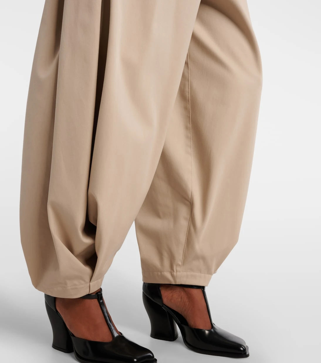 Loewe - Cotton and silk twill balloon pants