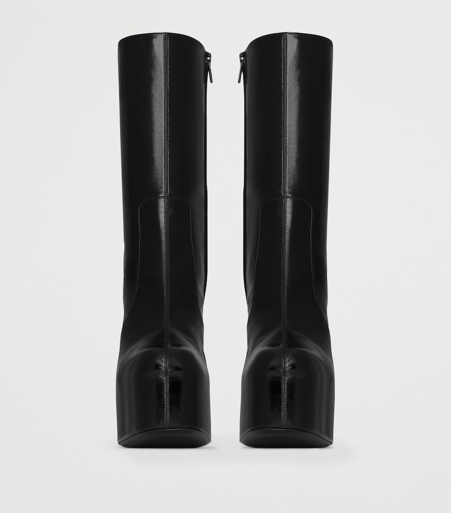 Saint Laurent Black Leather Billy Ankle Boots 95