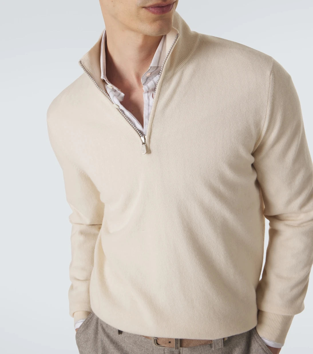 Brunello Cucinelli - Cashmere half-zip sweater