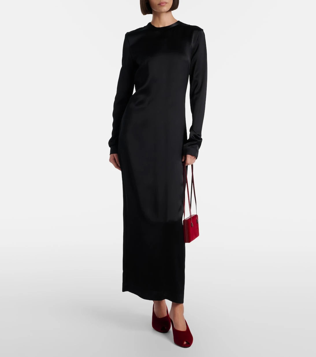 Toteme - Cocktail velvet shoulder bag